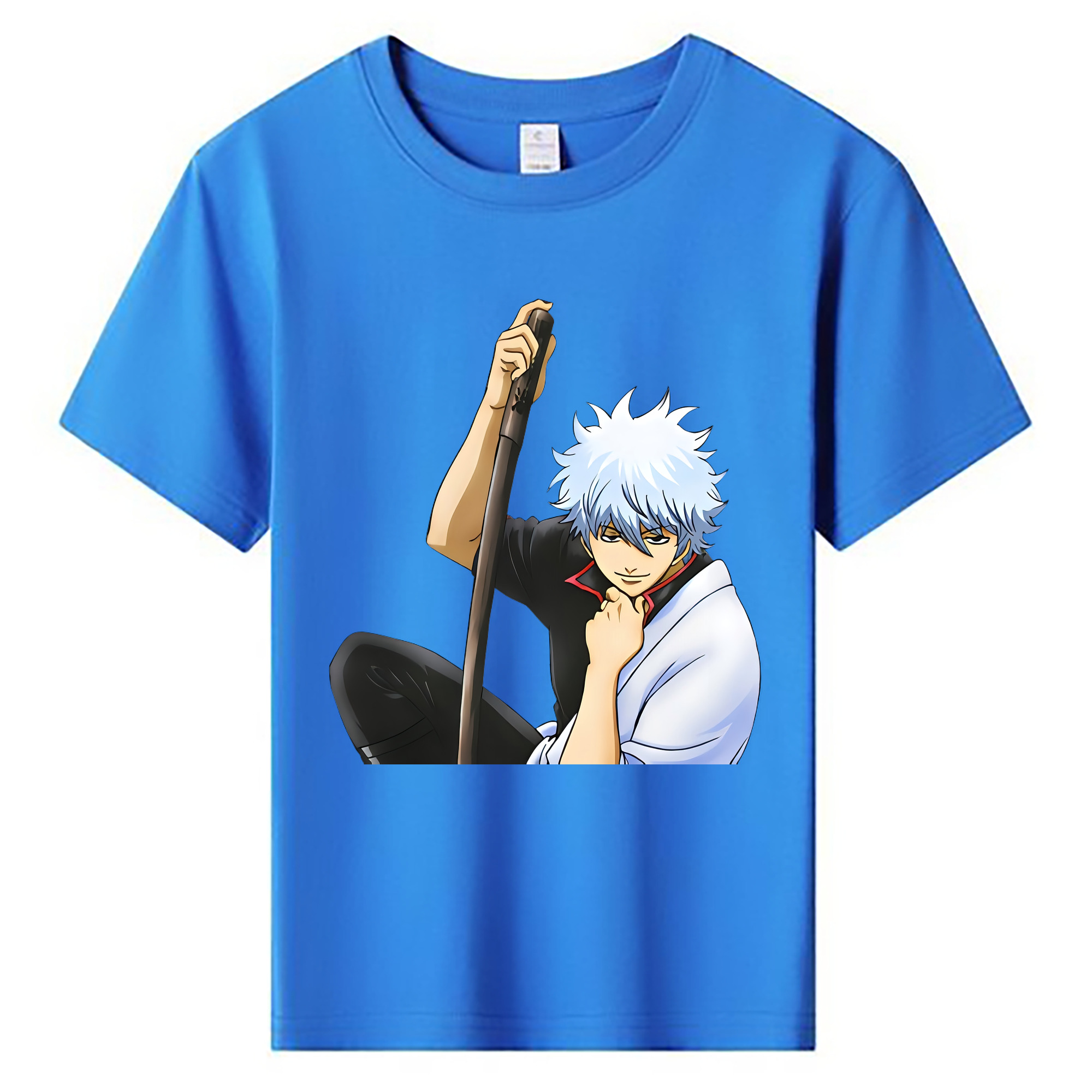 （画像用） ぎんたま 坂田銀時（さかたぎんとき） 神楽 志村新八（しむら しんぱち） GINTAMA Sakata Gintoki Kagura Shimura Shinpachi 綿100％キッズTシャツ（フロントプリント）